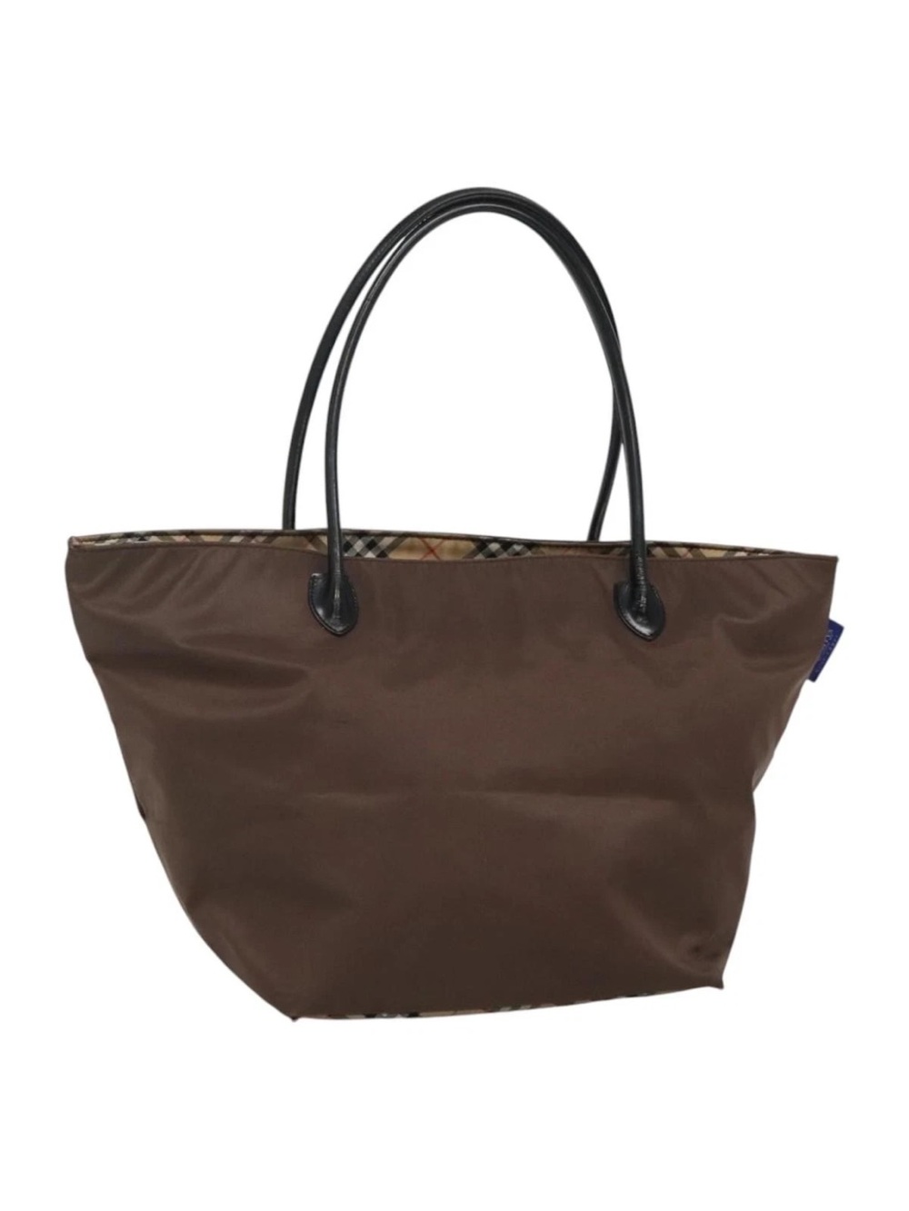Burberry Brown Nylon Large Tote Bag